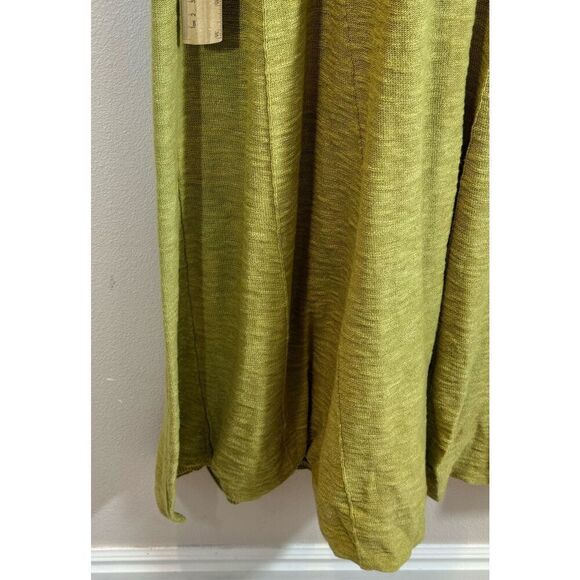 NWOT Free People Beach El Topo Sweater Bitter Olive Linen Blend Maxi Dress Small - Picture 8 of 10